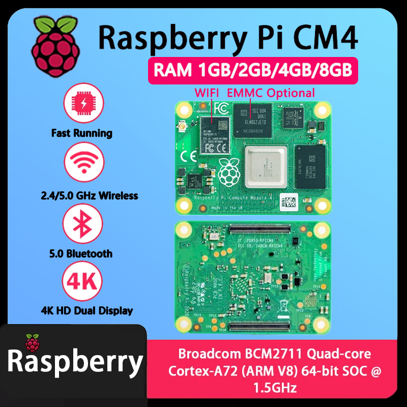 Raspberry Pi CM4 1GB/2GB/4GB/8 - Raspberry Pi Compute Module 4 8Gb 32Gb reseña y precio