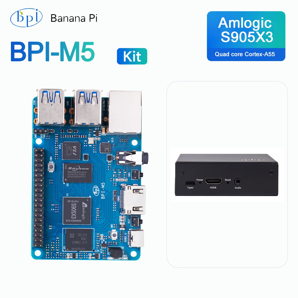 Paquete de Venta Caliente de l - Banana Pi Bpi-M5 reseña y precio