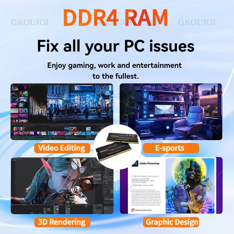 Memoria RAM GKOUIOI DDR4 de 4G - Khadas Vim4 8Gb reseña y precio
